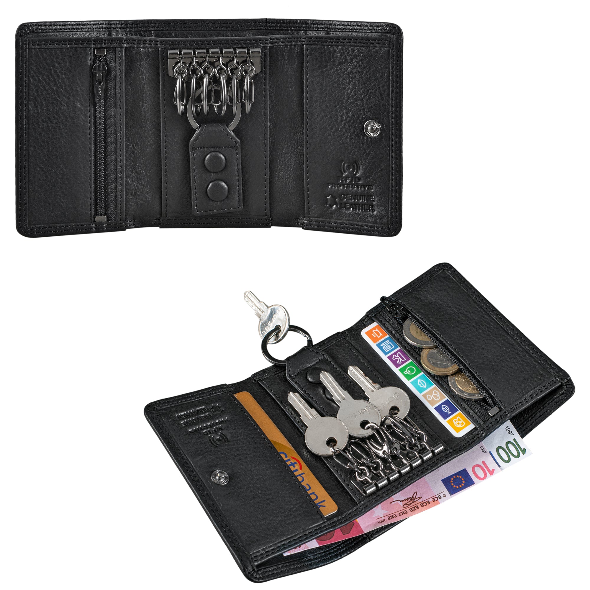 Portemonnaie Herren mit Geschenkbox schwarz