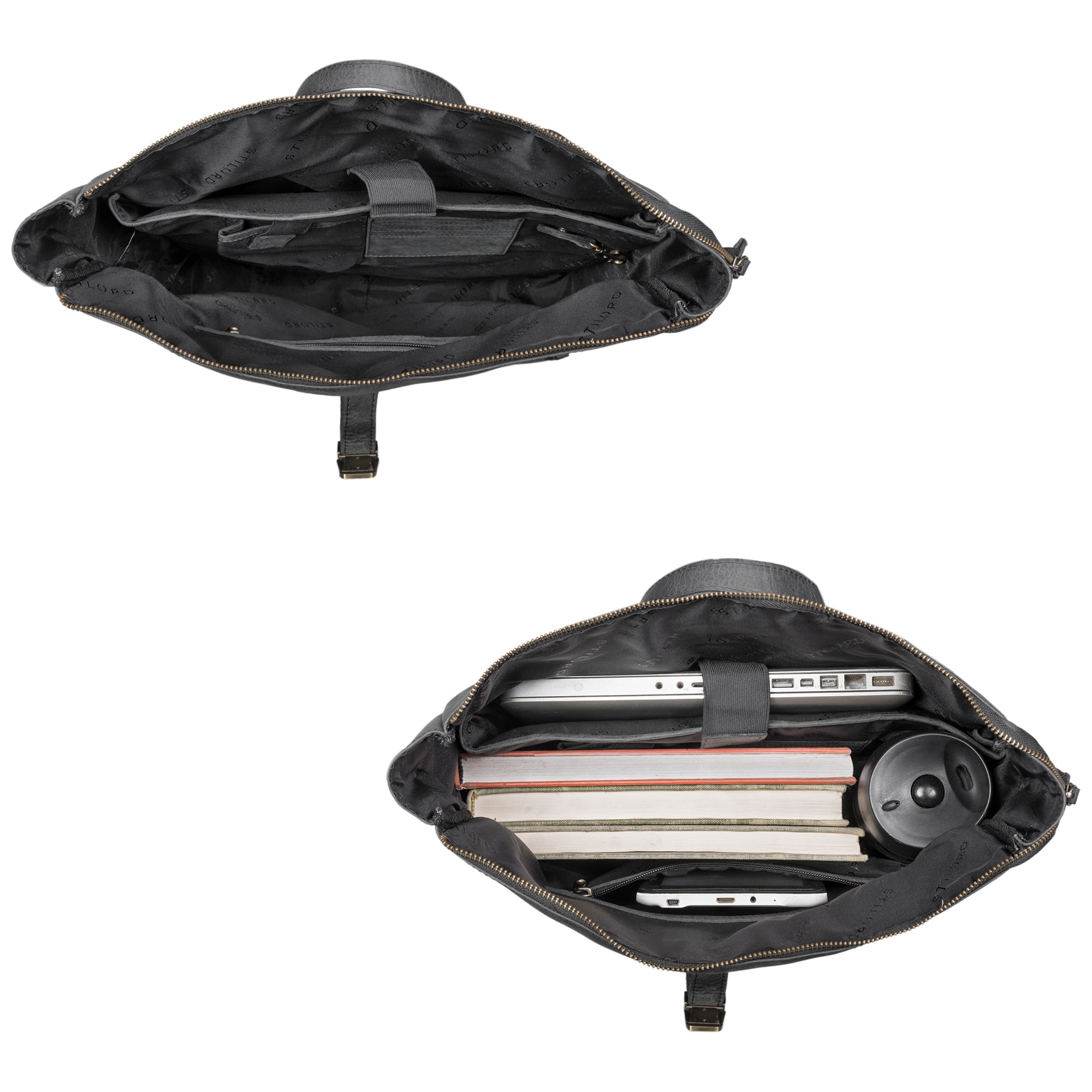 Business Rucksack Rolltop Leder anthrazit