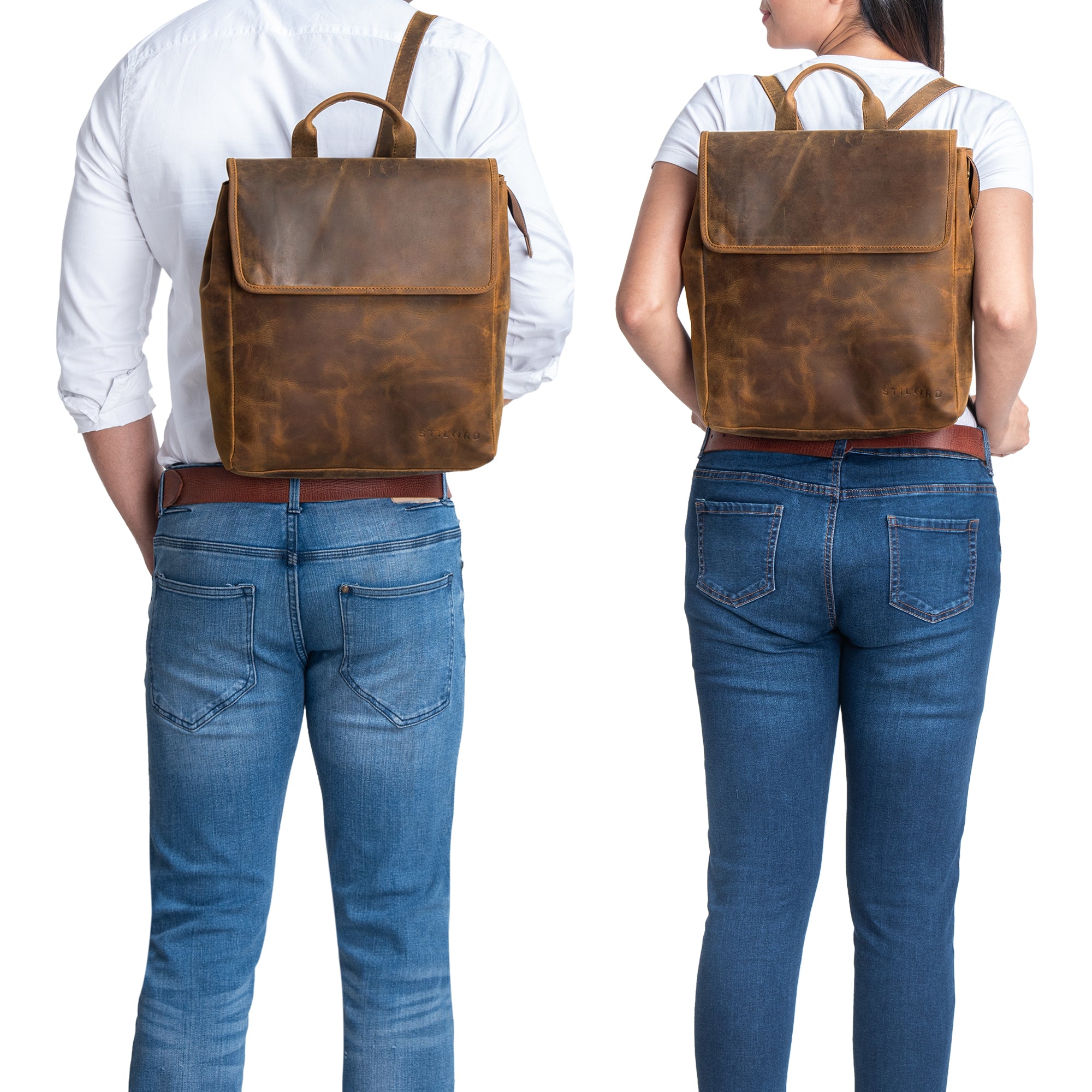 Unisex Lederrucksack