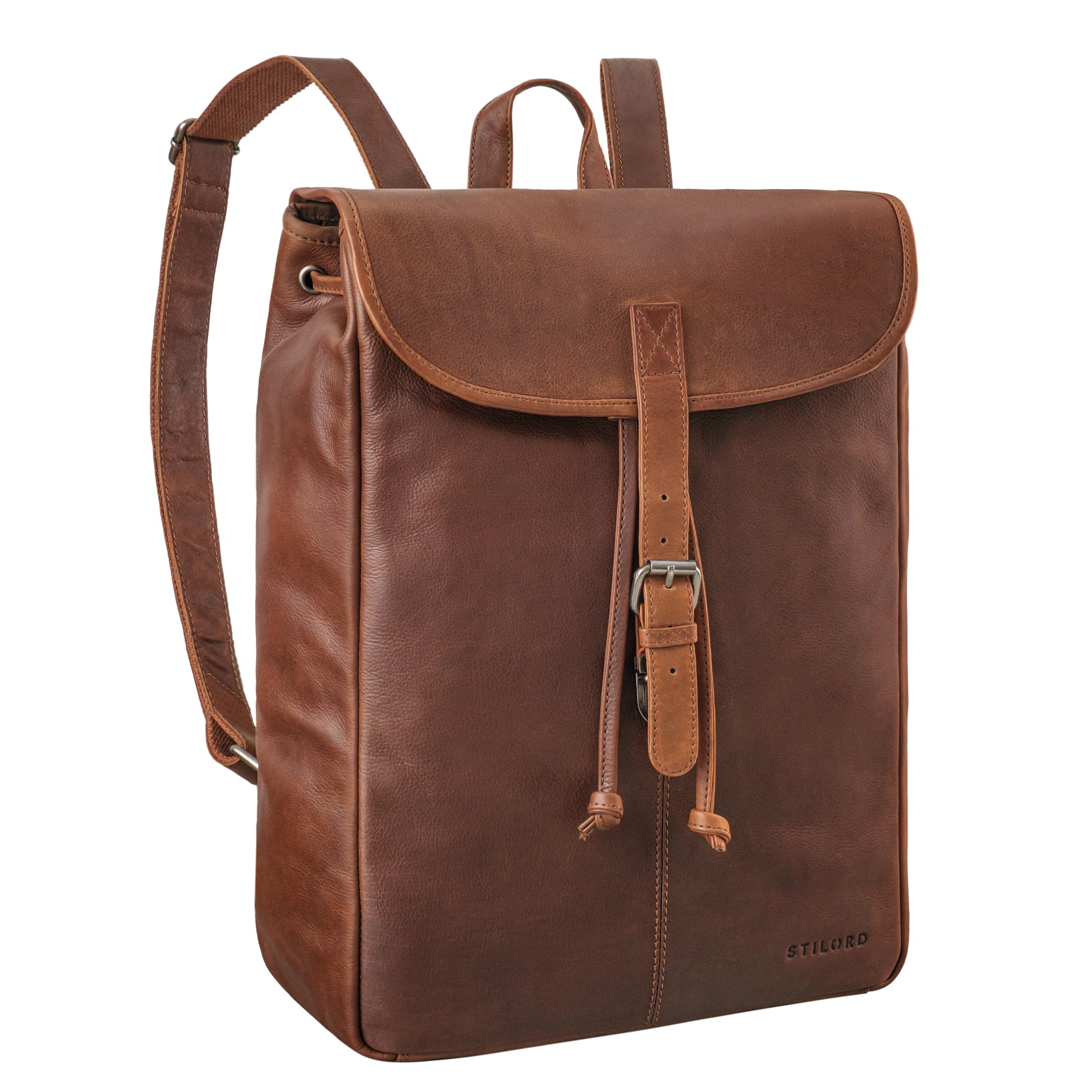 Leder Rucksack Damen braun