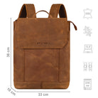 Herren Rucksack Leder cognac