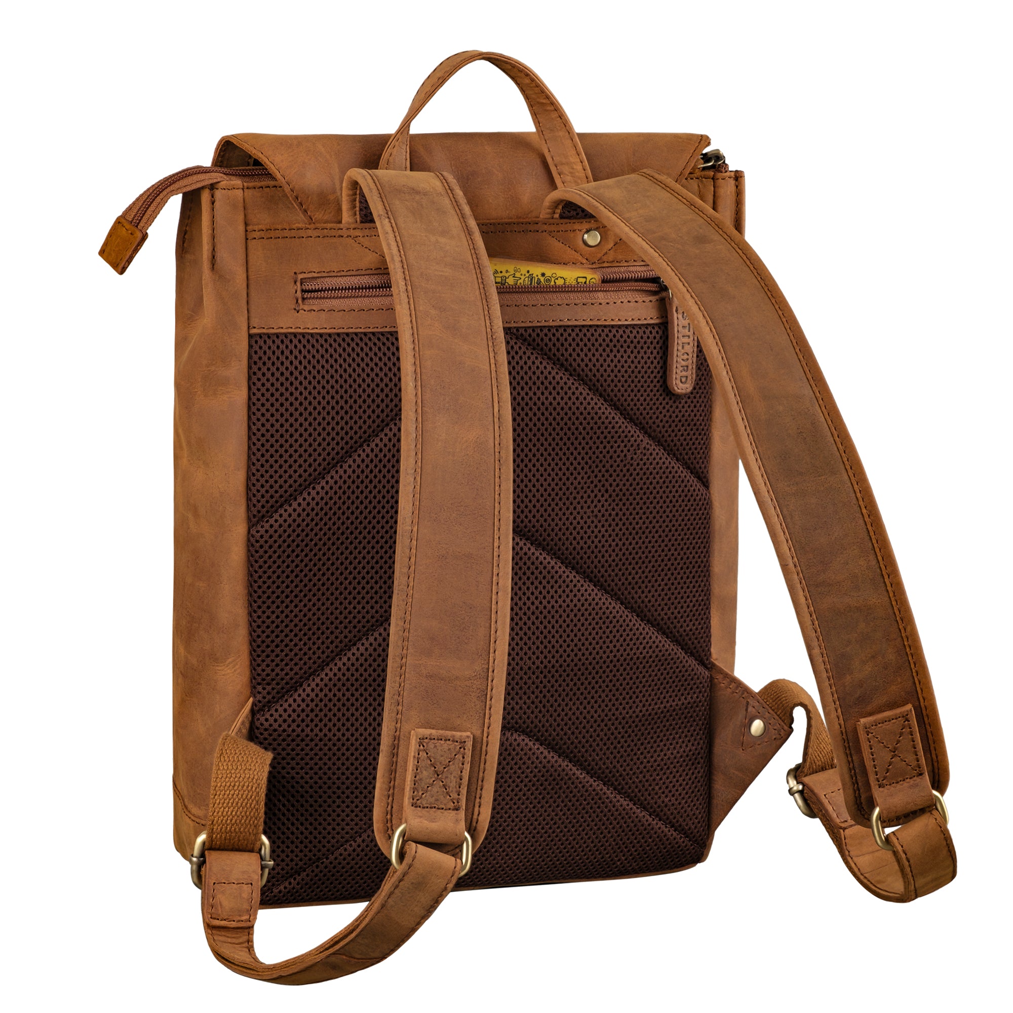Business Rucksack Leder cognac
