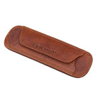 leder schulterpolster tasche cognac braun