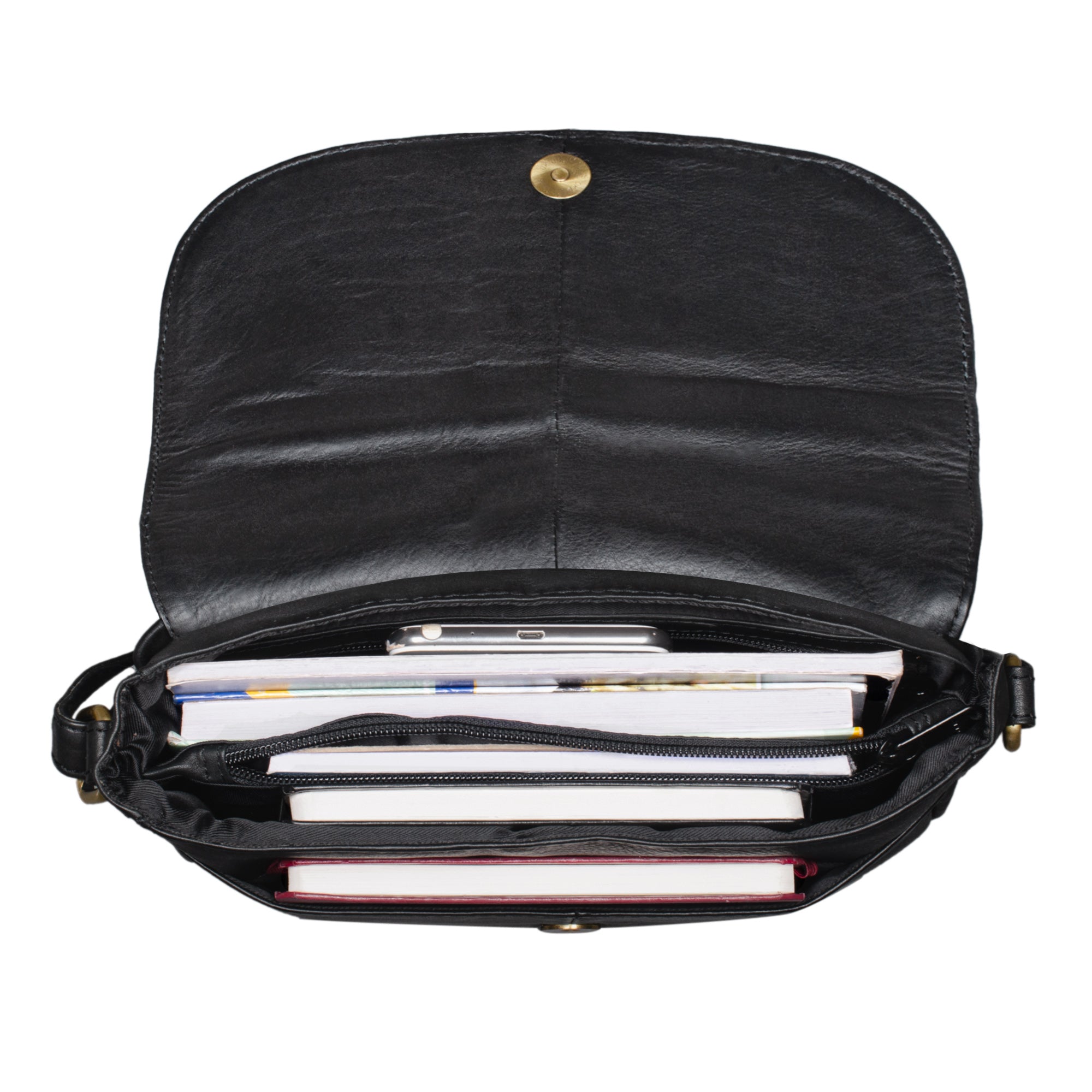Umhängetasche aus Leder Retro Design Damen