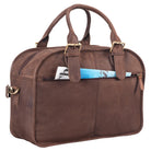 Tasche mit Schultergurt Leder braun