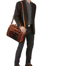 Schultertasche Leder Herren