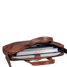Leder Schultertasche Vintage XL