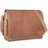Seconda opzione "Rick" Borsa Vintage a tracolla in pelle da uomo e donna