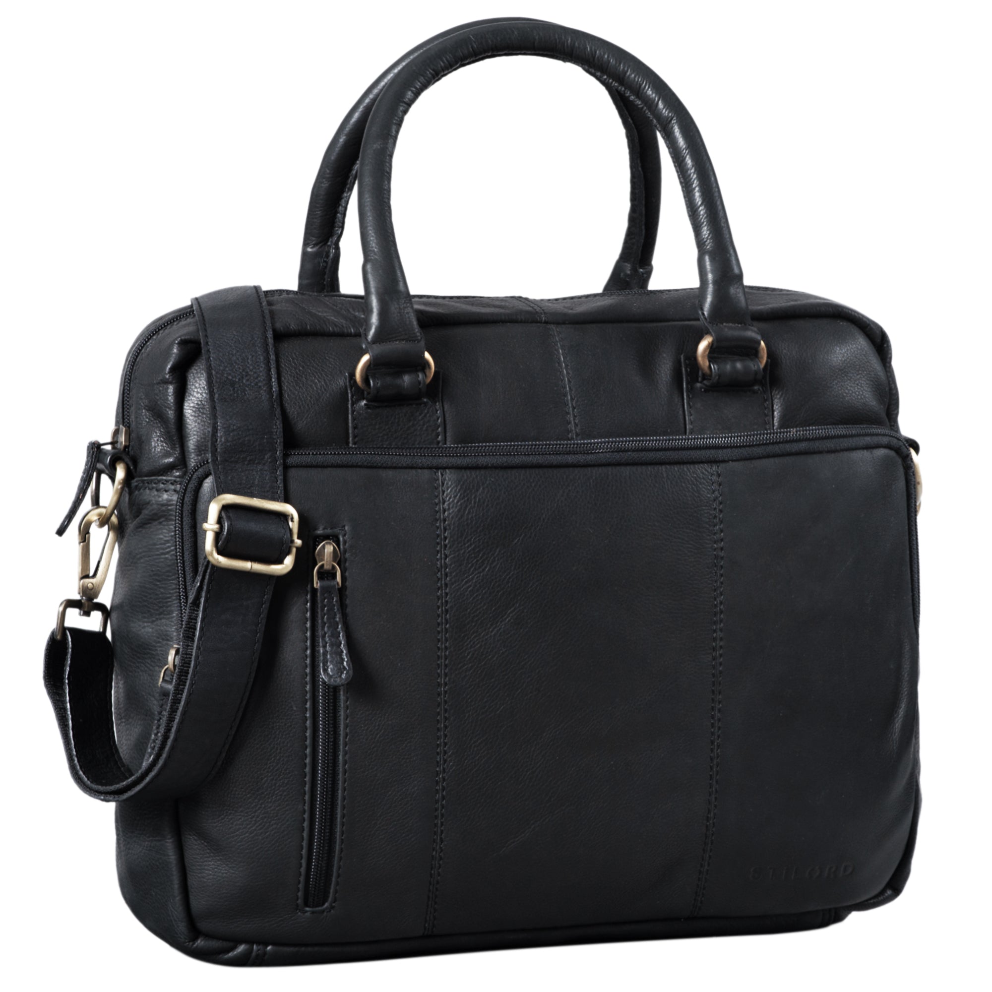 Ledertasche zum Umhängen schwarz