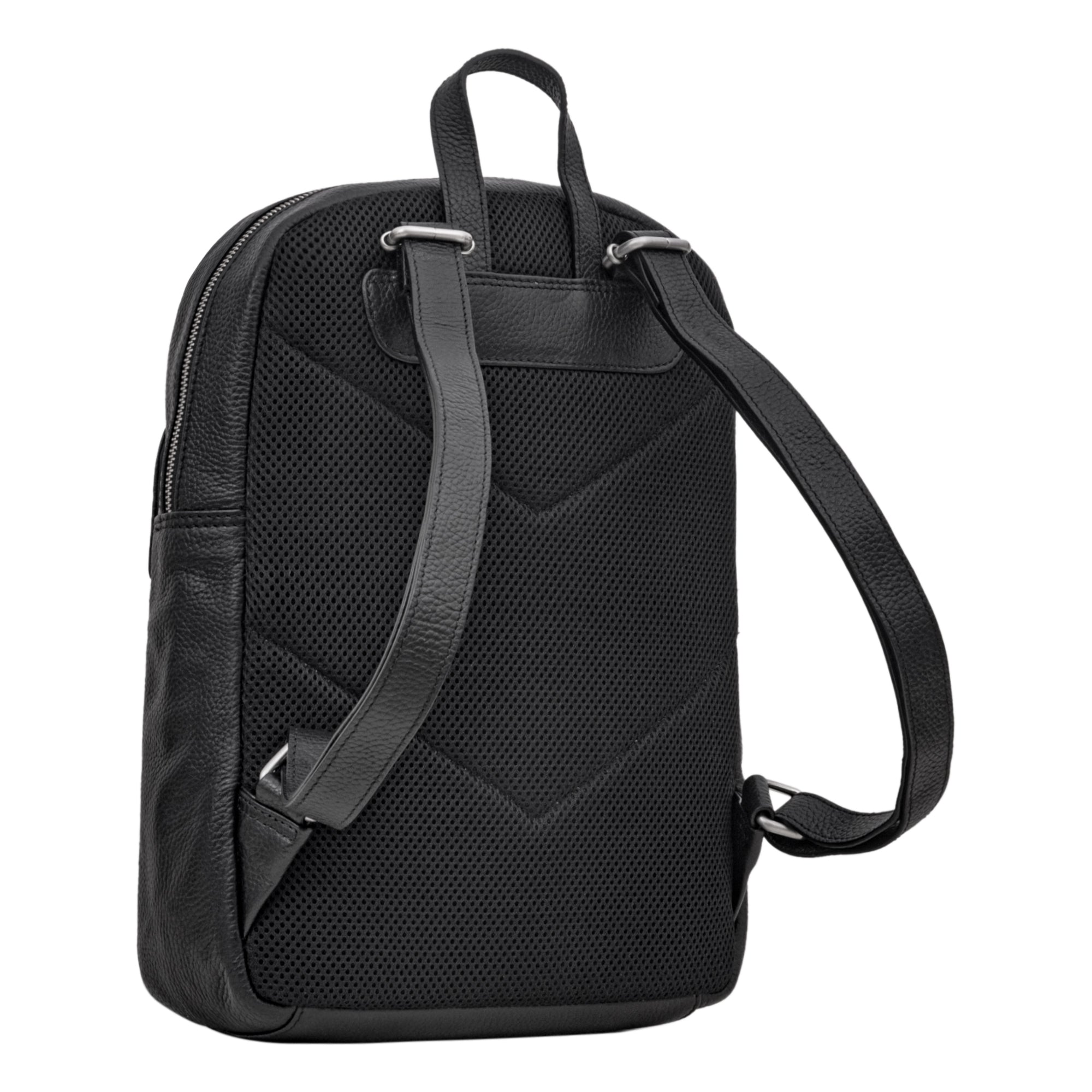 Leder Businessrucksack schwarz Herren