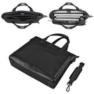Shopper Tasche Damen Leder schwarz