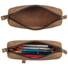 Stifteetui Leder Vintage Braun