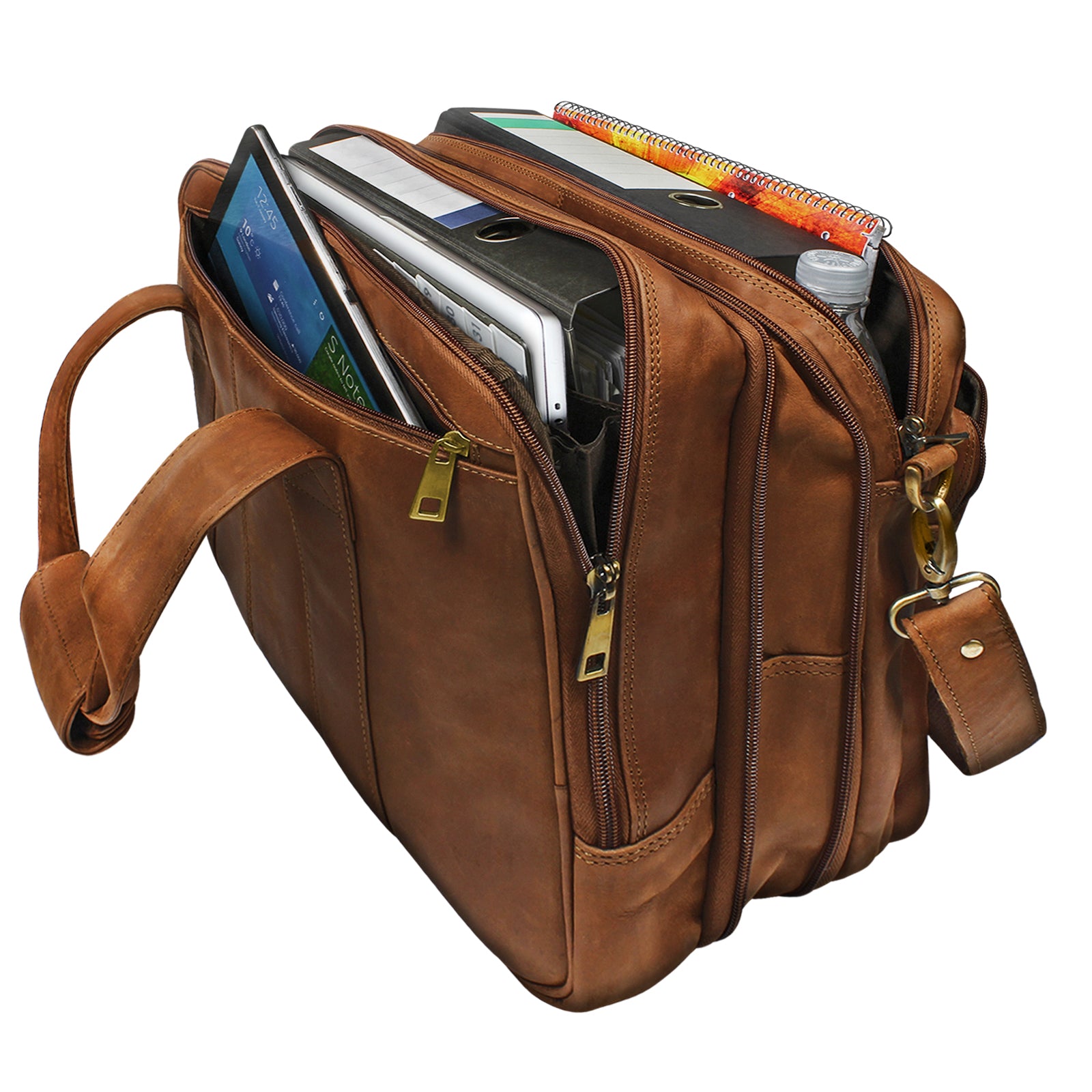 Bürotasche Leder Braun