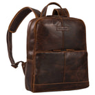 Echtleder Studenten Rucksack Herren braun