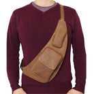 Freizeittasche Leder braun