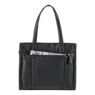 Große Ausgehtasche Damen Leder schwarz