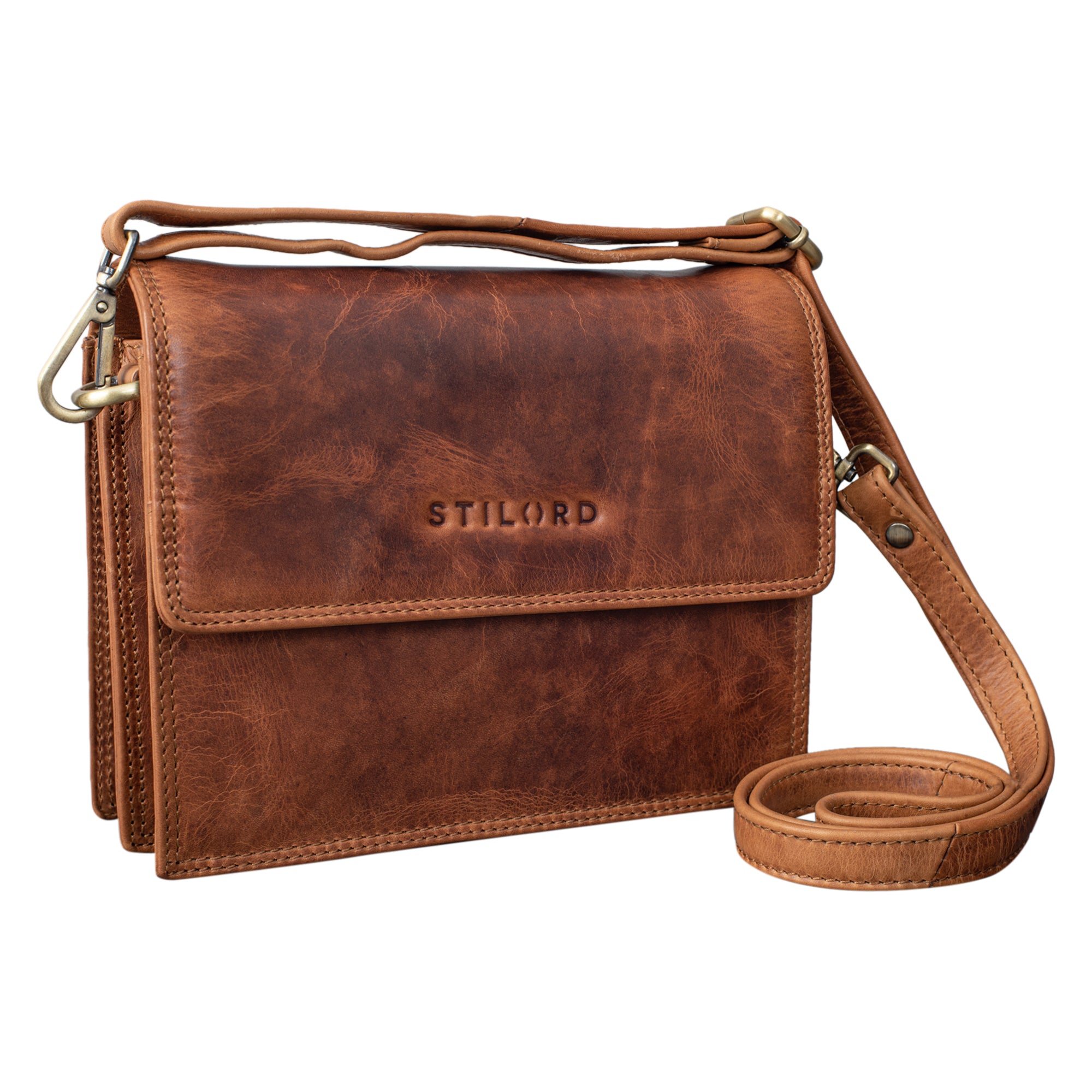 Damen lederhandtasche Vintage