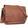 Seconda opzione "Nick" Borsa messenger uomo donna in pelle stile Vintage