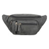 Bauchtasche Leder Grau