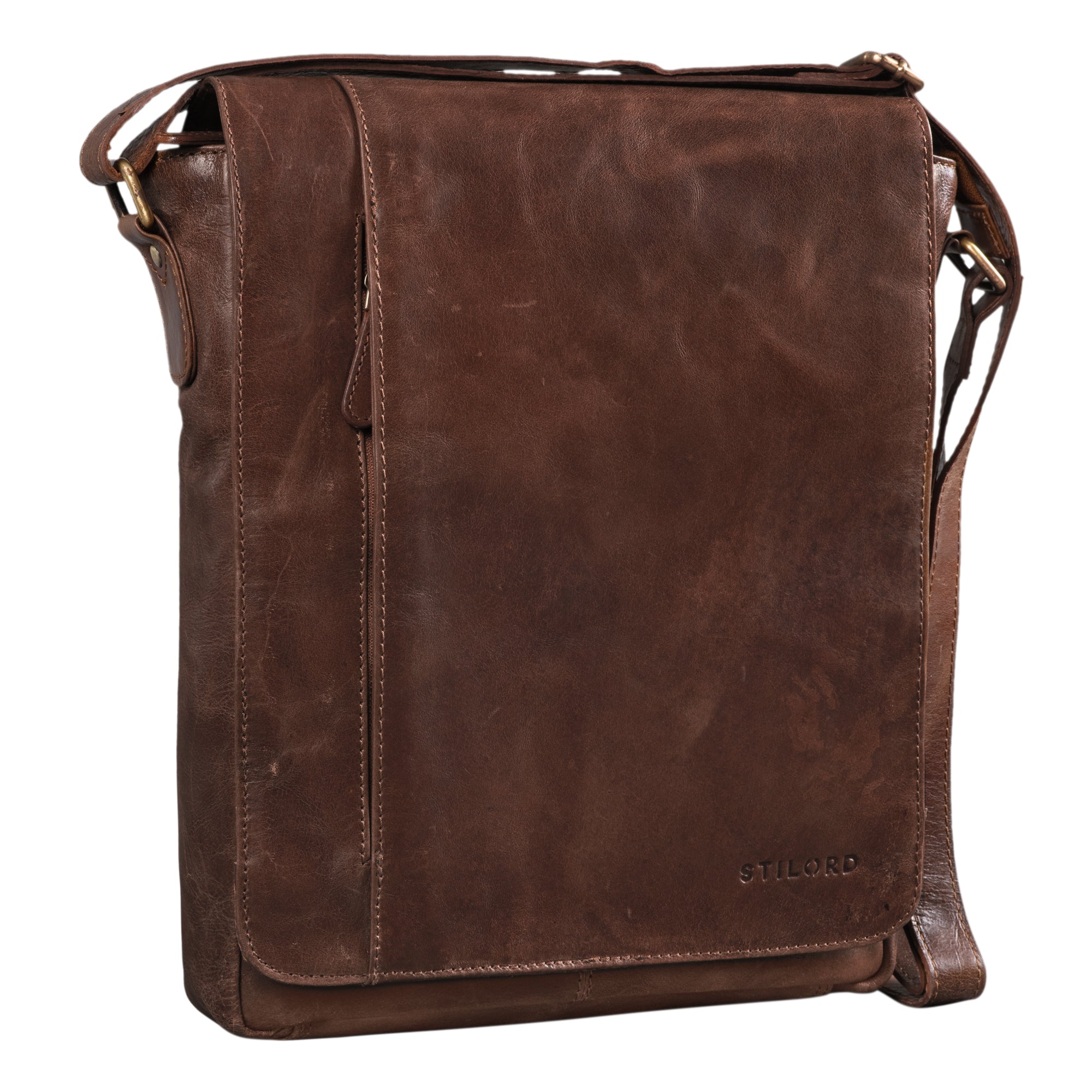 Ausgehtasche Vintage Leder braun