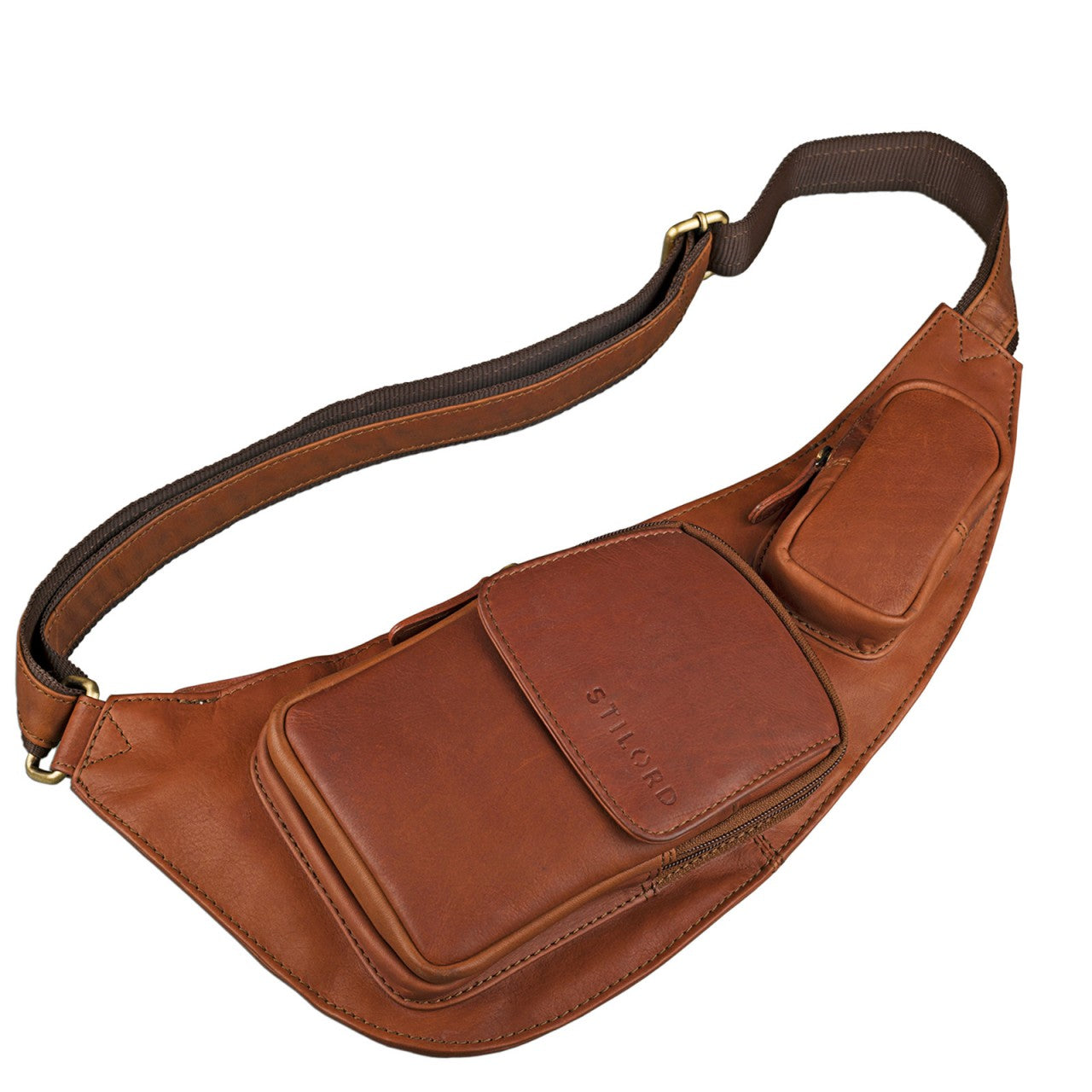 Freizeittasche Leder braun