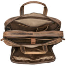 Vintage Bürotasche viele Fächer Laptop Leder