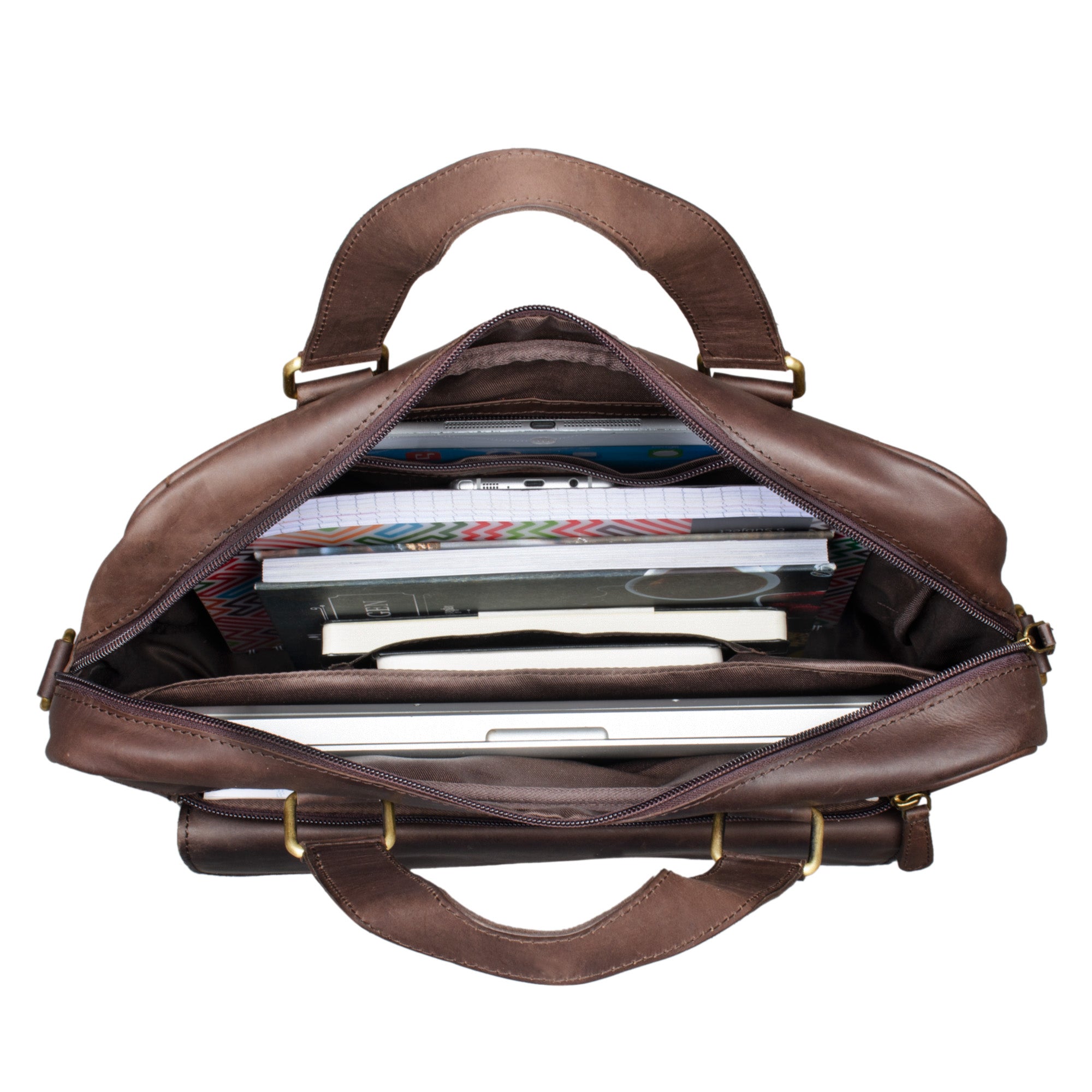 Damen Ledertasche Business Vintage braun