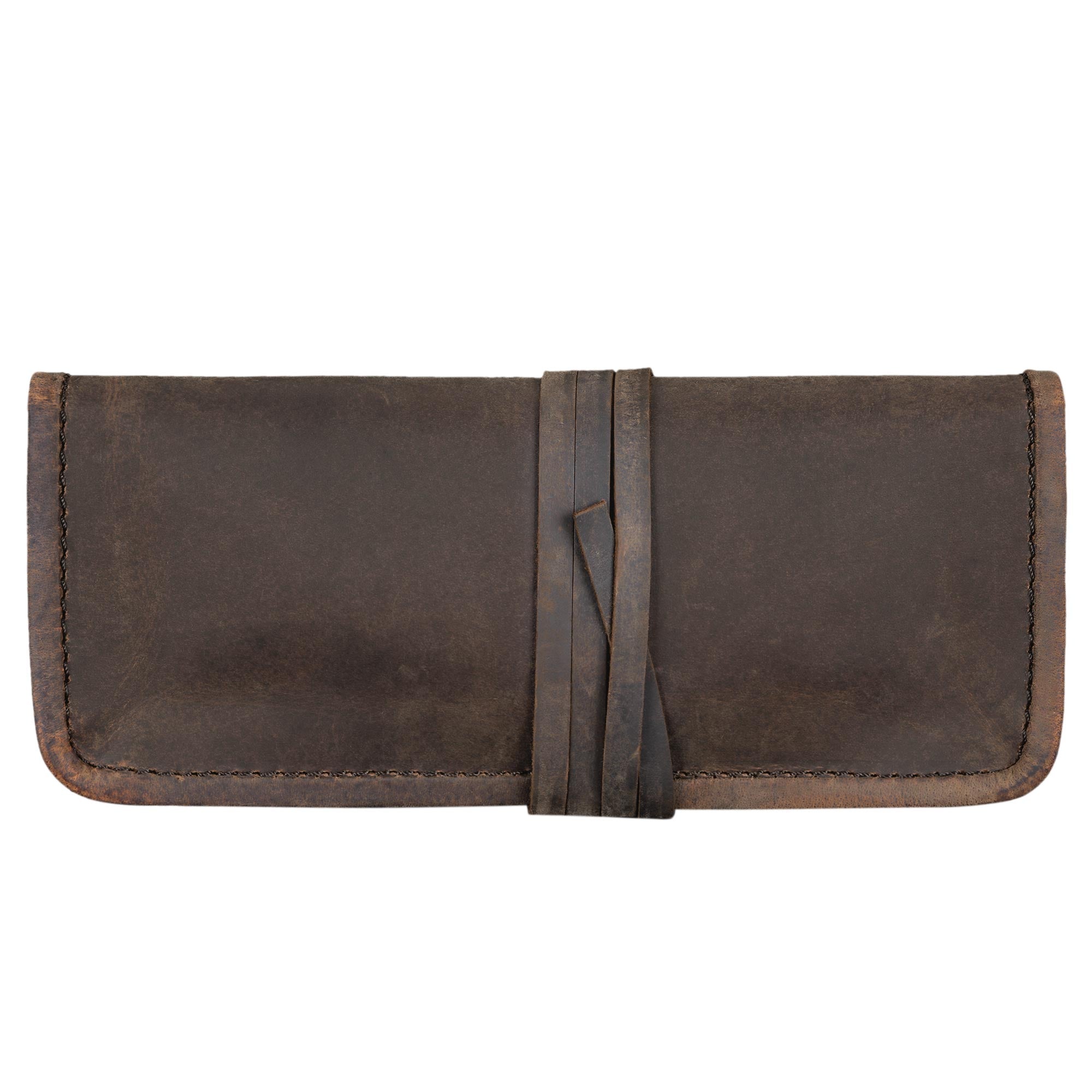 Tabaktasche Leder Vintage braun