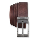 Vintage Herrengürtel Leder dunkelbraun