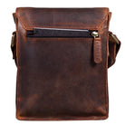 Herren Lederhandtasche Vintage braun