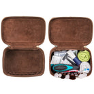  Kulturtasche Vintage gross Leder