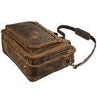 Vintage Leder Arbeitstasche braun