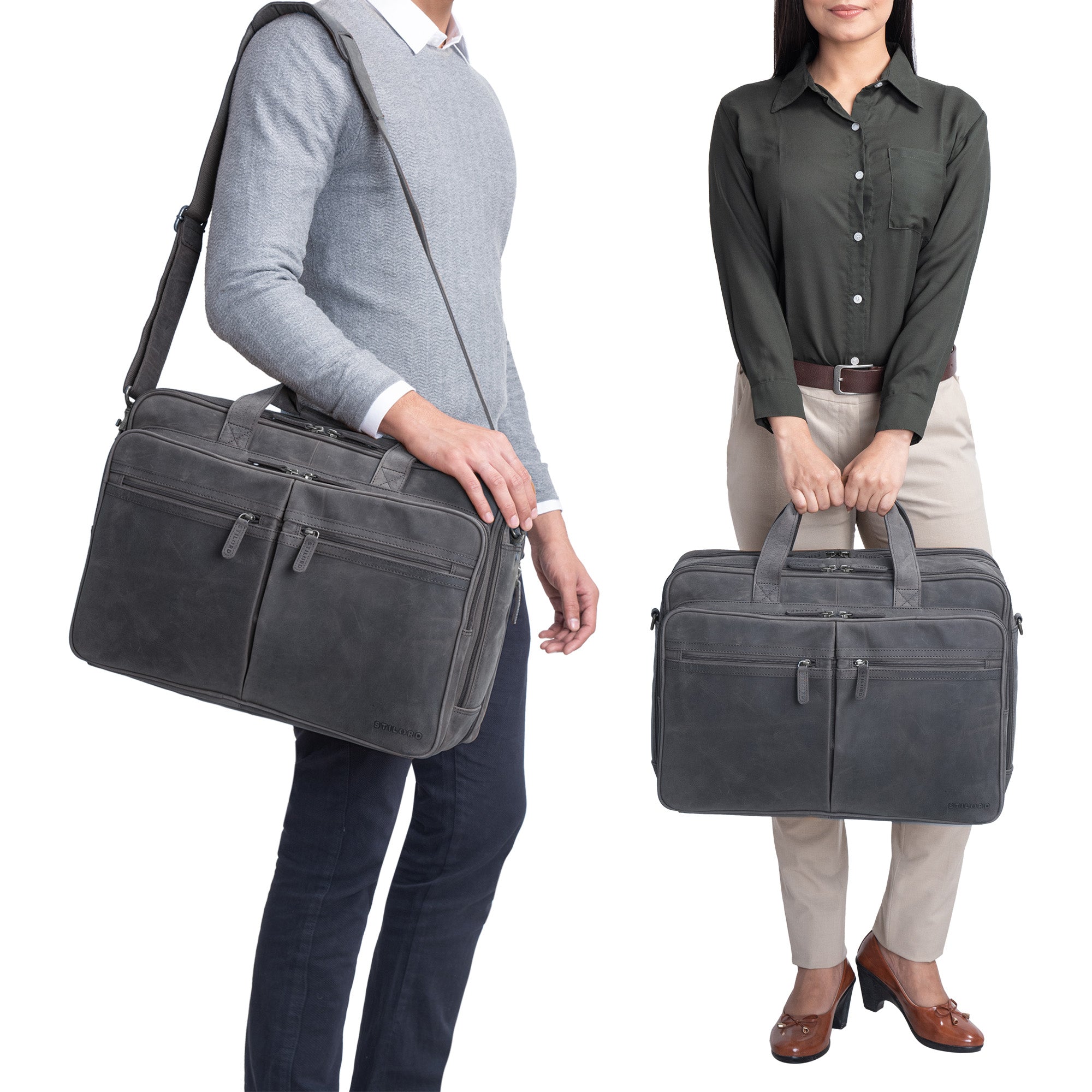 Laptoptasche XL Leder