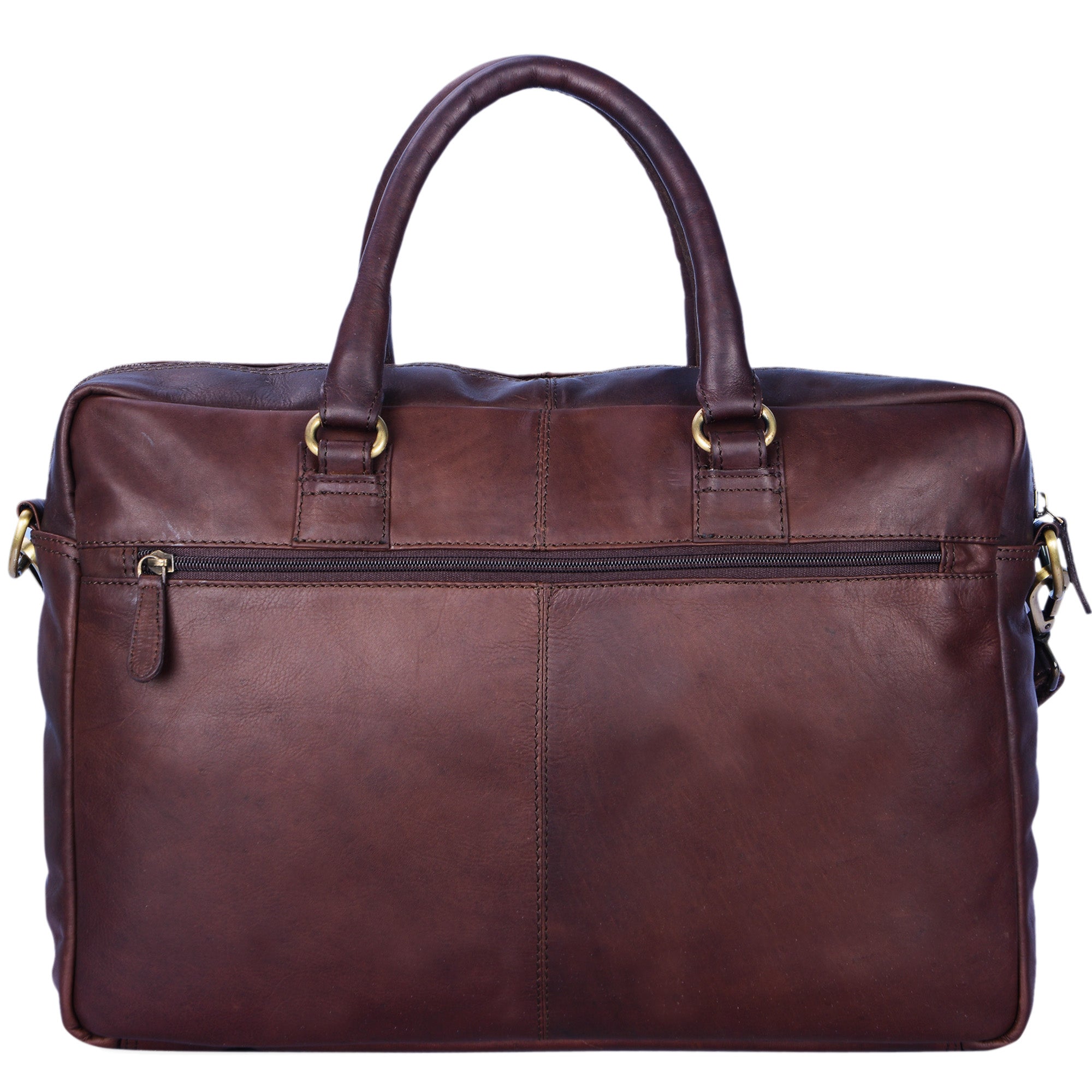 braune Leder Aktentasche mit Stil