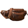 "Eliah" Marsupio in pelle vintage da uomo