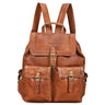 Brauner Damenrucksack Leder Vintage
