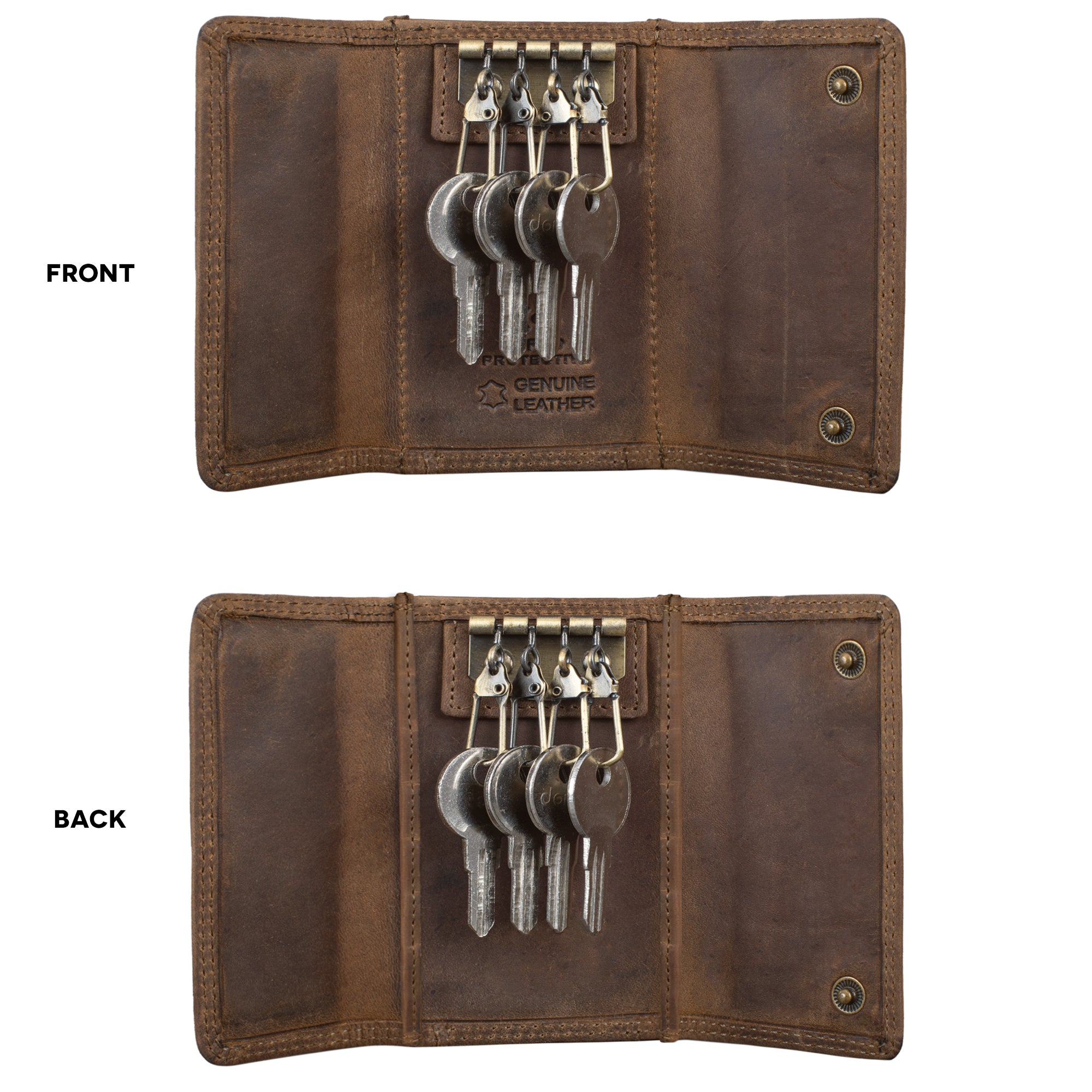 Vintage Schlüsselhülle Leder braun
