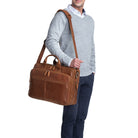 Ledertasche Umhängetasche Herren Schule
