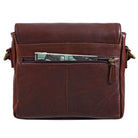 Retro Handtasche aus echtem Leder braun
