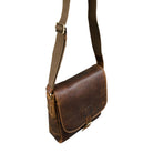 Braune Leder Messenger Bag Vintage Herren