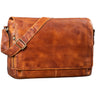 "Tom" Borsa Messenger Vintage in Pelle Portadcumenti 15 Pollici