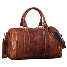 Vintage Reisetasche LEder kara cognac