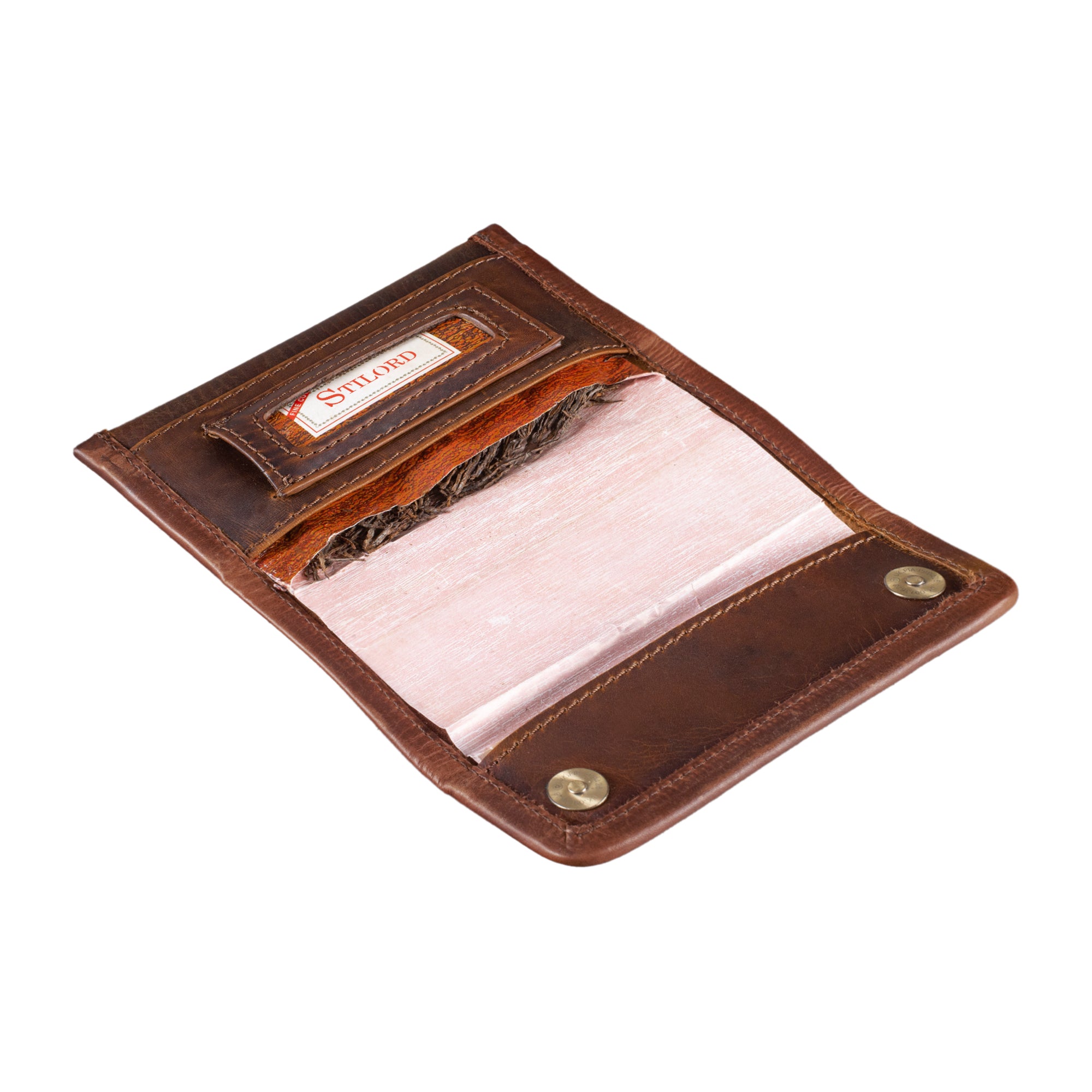 Leder Tabaktasche braun
