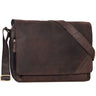 Seconda opzione "Nick" Borsa messenger uomo donna in pelle stile Vintage