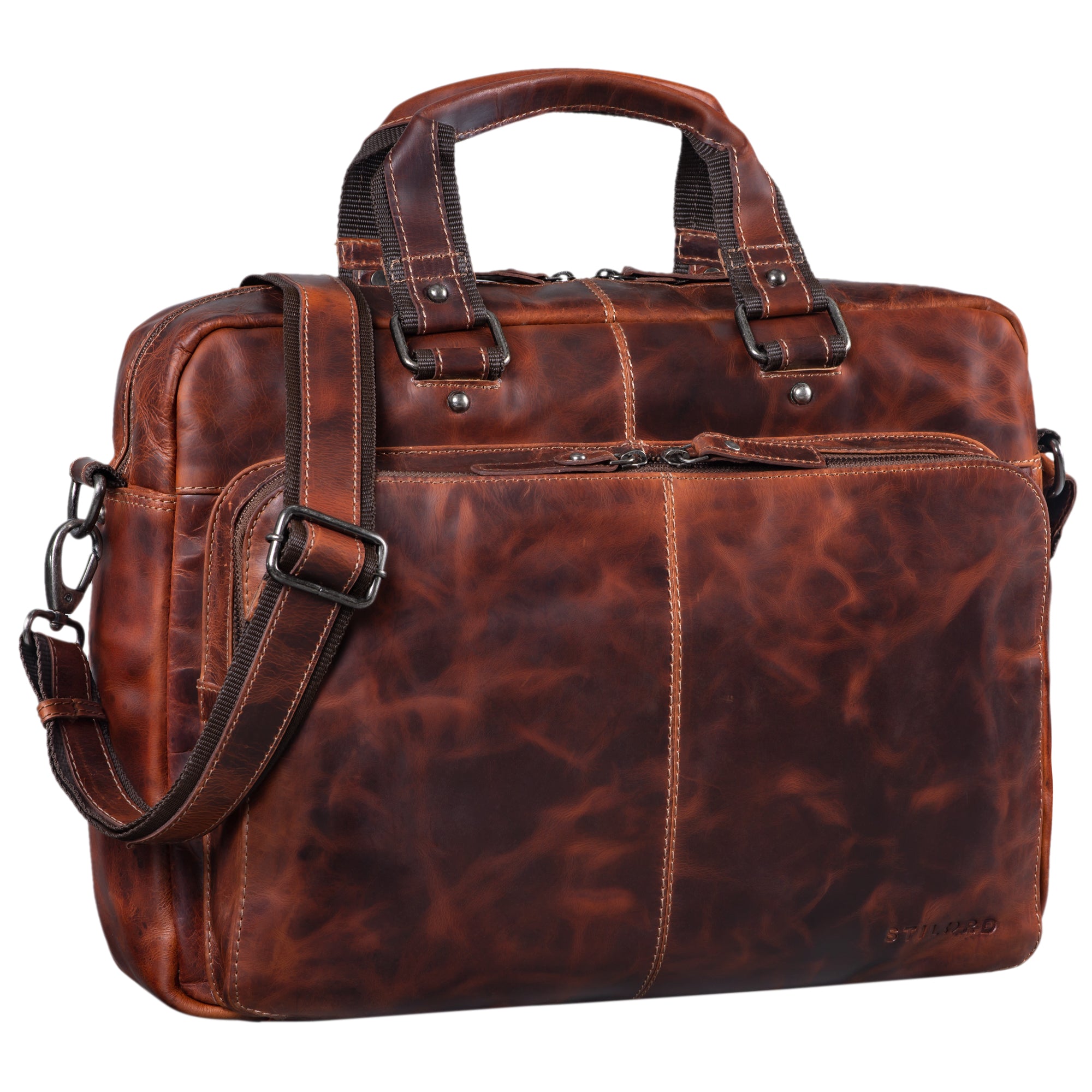 Ledertasche Aktentasche 15.6 Zoll Laptopfach