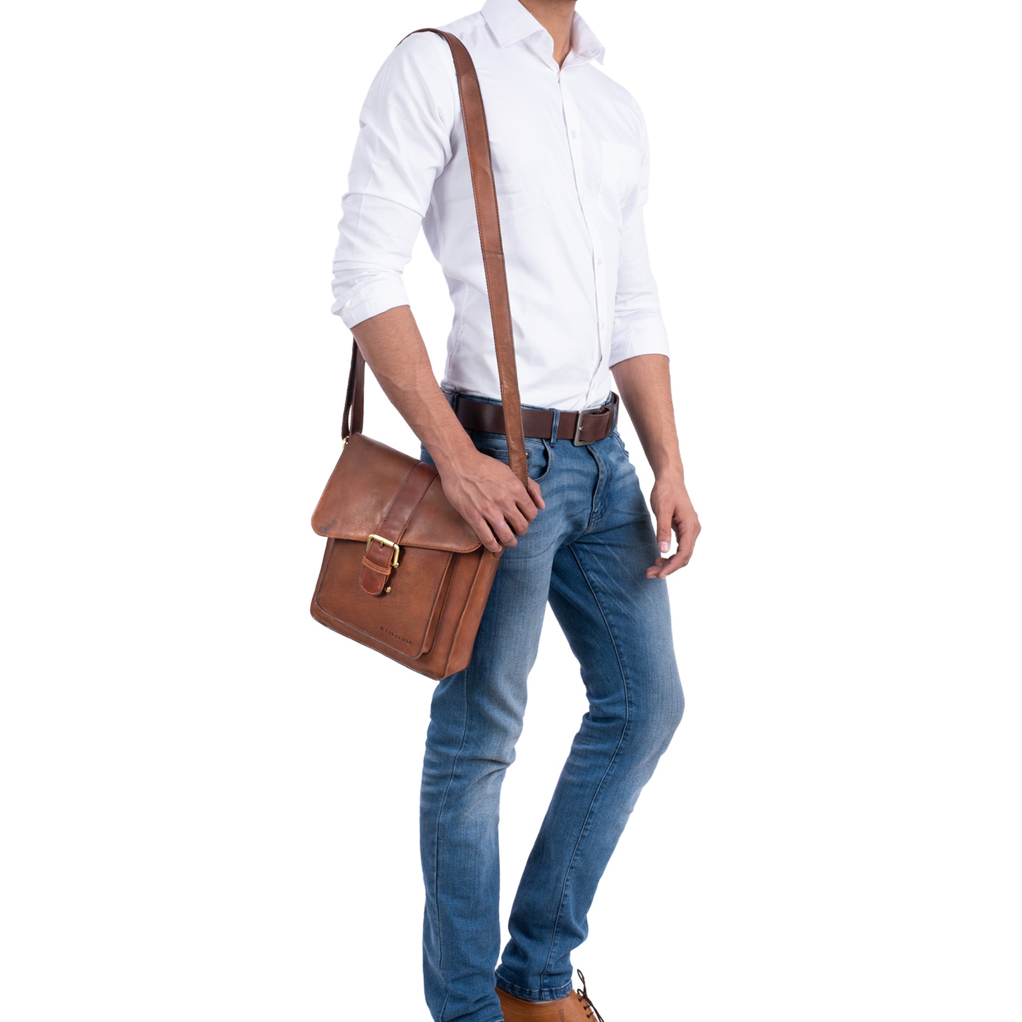 Leder Umhängetasche Männer