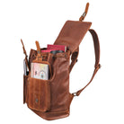 Vintage Lederrucksack für die Uni