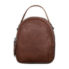 Kleiner leder rucksack vintage braun