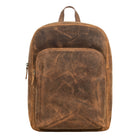 Unisex Lederrucksack weiches Rauleder