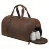 "Ventura" Borsa da Viaggio in Pelle Uomo Grande 40L con Scomparto Scarpe